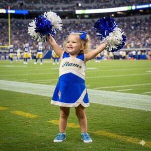 NFL TEAM APPAREL Kids - 2 Piece Cheerleader Set - Rams - 12M - NWT